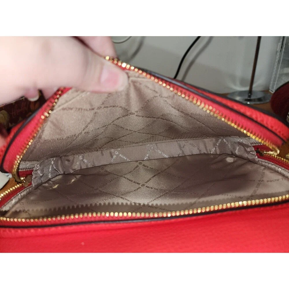 Michael Kors Maisie Women Medium Pebbled Leather 2-in-1 Backpack in Dark Sangria